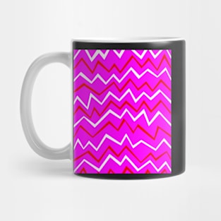 Zig Zag Magenta Mug